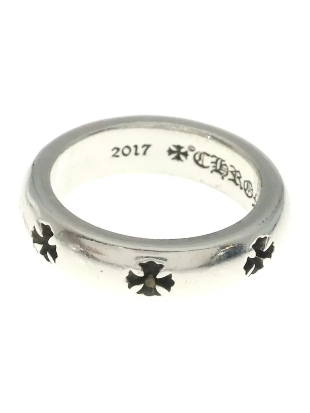 Chrome Hearts Negative CH Plus Ring Silver